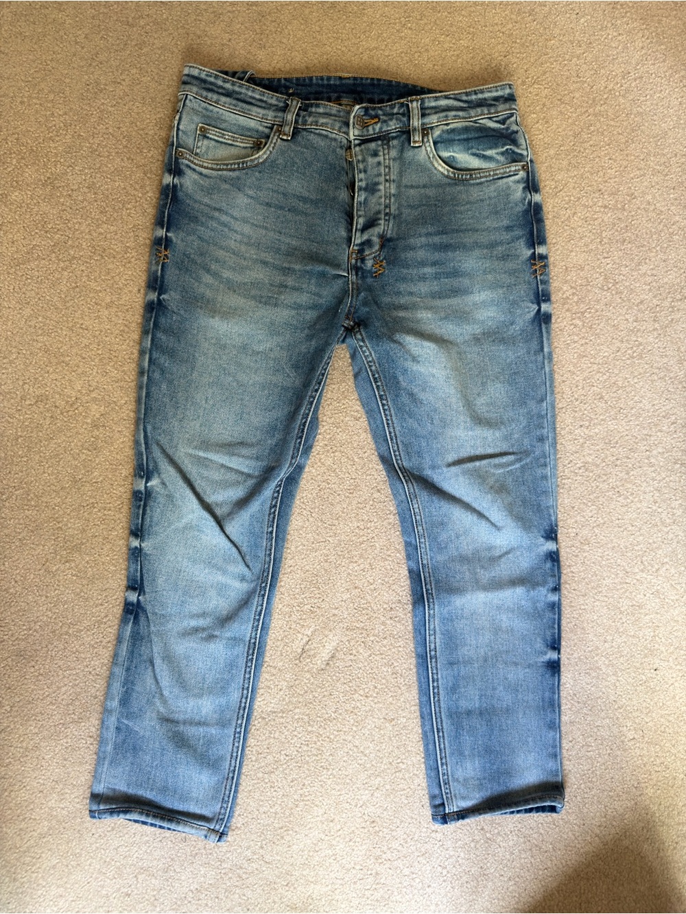 Ksubi Men's Light Blue Slim Fit Jeans